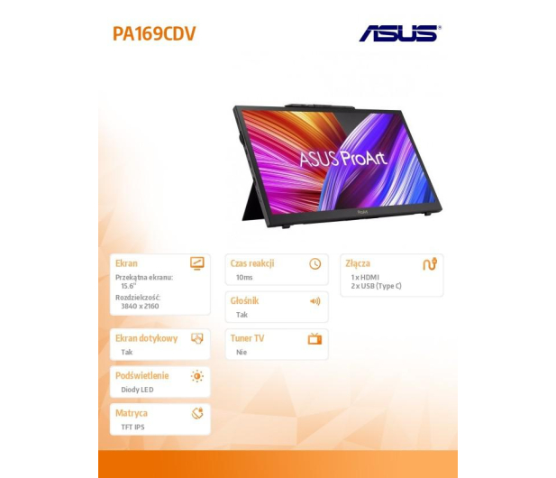 ASUS ProArt PA169CDV - 1188503 - zdjęcie 9